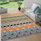 World Rug Gallery Modern Bohemian Indoor/Outdoor Area Rug 7'10''x10' Multi Area Rug 5559MULTI8X10 - alternate 1